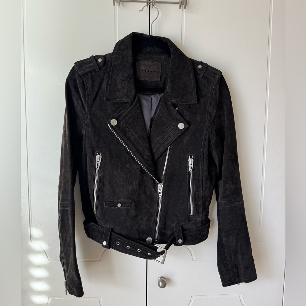 Suede Moto Jacket
